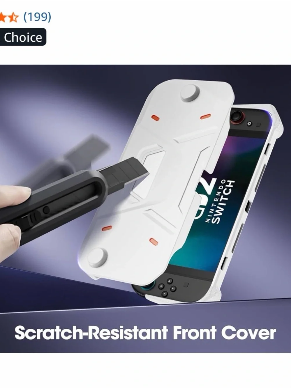 White Protective ProCase for Nintendo Switch 2 (2025) with Ergonomic Grip